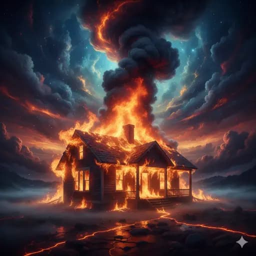 What Is the Meaning of Seeing a House on Fire in a Dream?